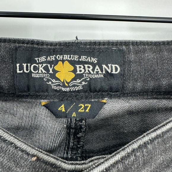 Lucky Brand Jeans Mid Rise Ava Skinny Black Wash Womens Denim 4 / 27 - Picture 8 of 10